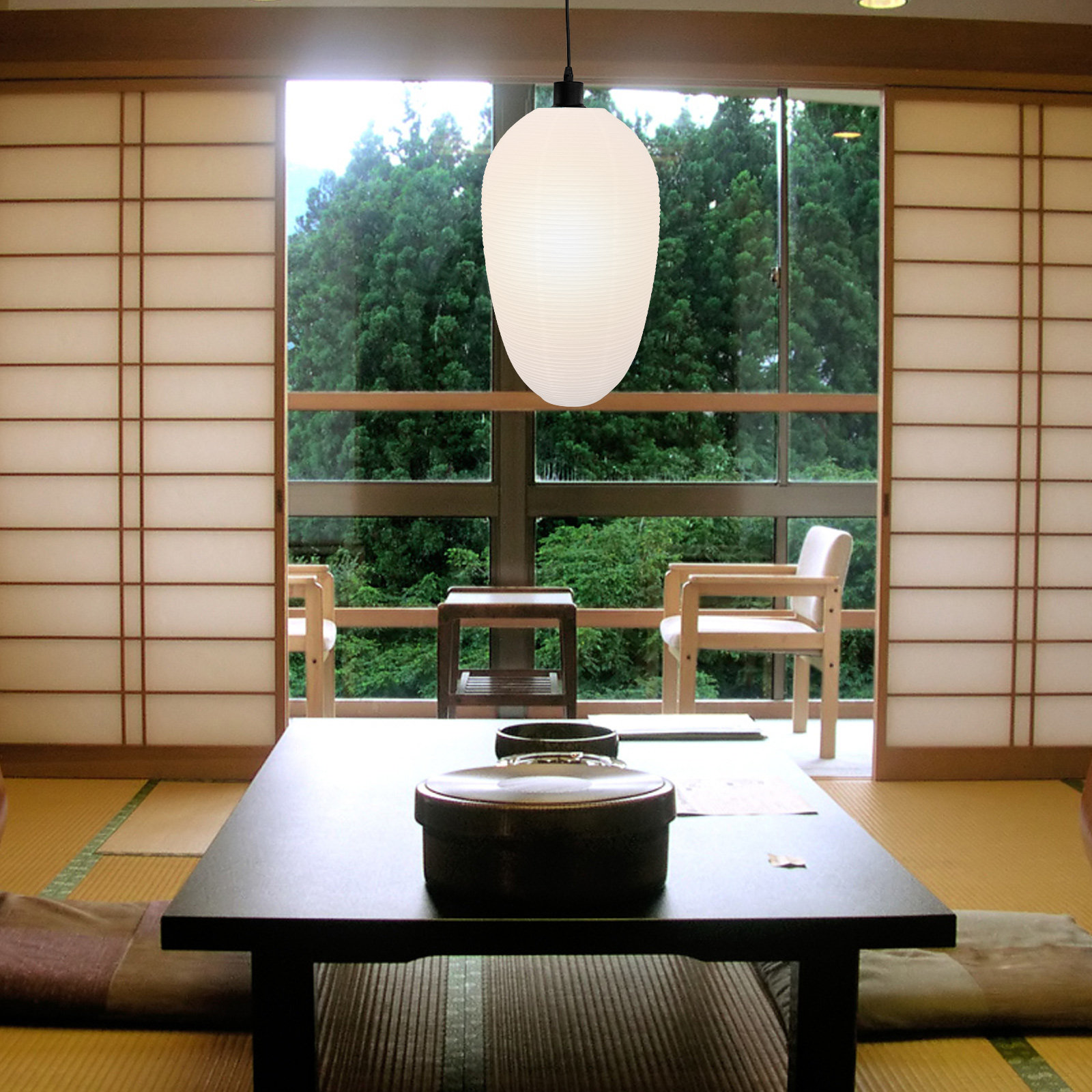 Japanese Lantern Paper - Lentera Kertas Gaya Jepang Warna Putih,