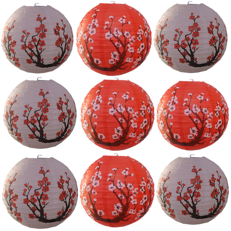 Lentera Kertas Bunga Plum Mera - Japanese Lantern Paper ulasan dan harga