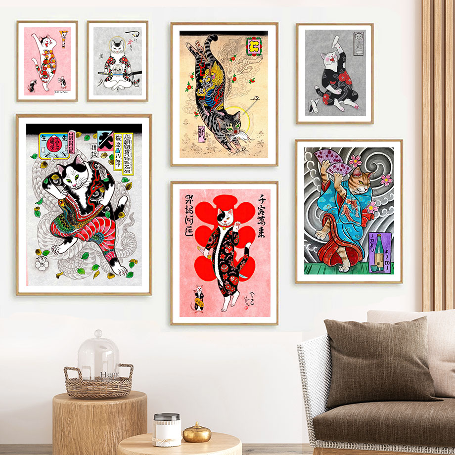 Seni Dinding Kucing Samurai Je - Japanese Lifestyle And Traditions ulasan dan harga