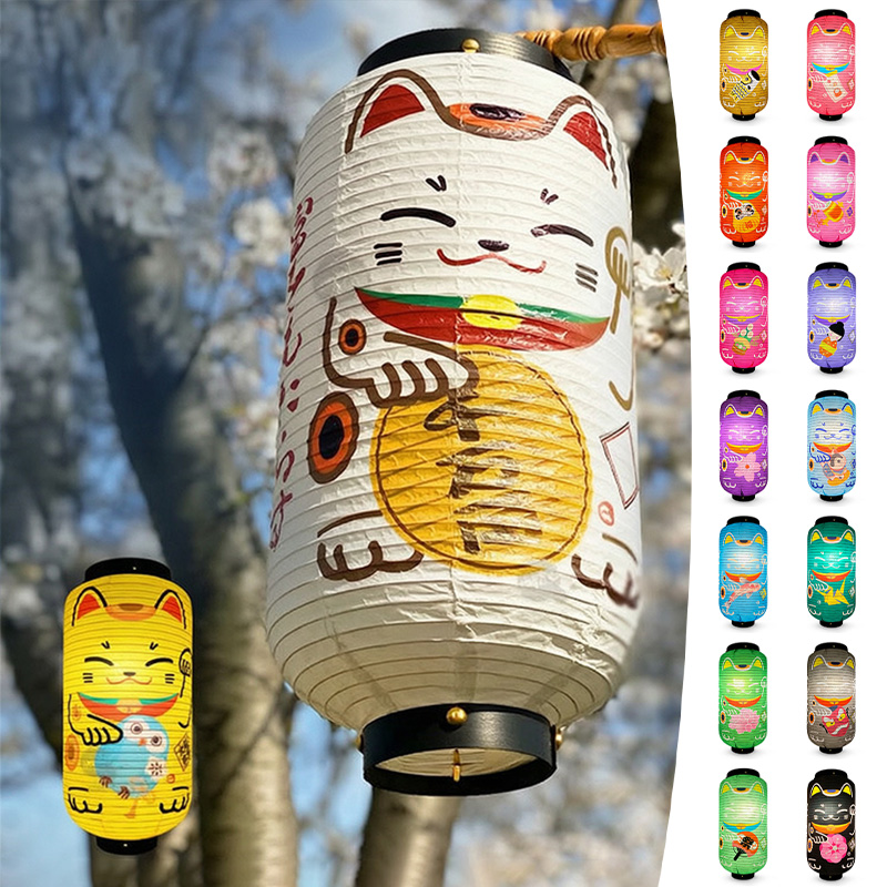 Lampu Lampion Kertas Kucing Ke - Japanese Lantern Paper ulasan dan harga
