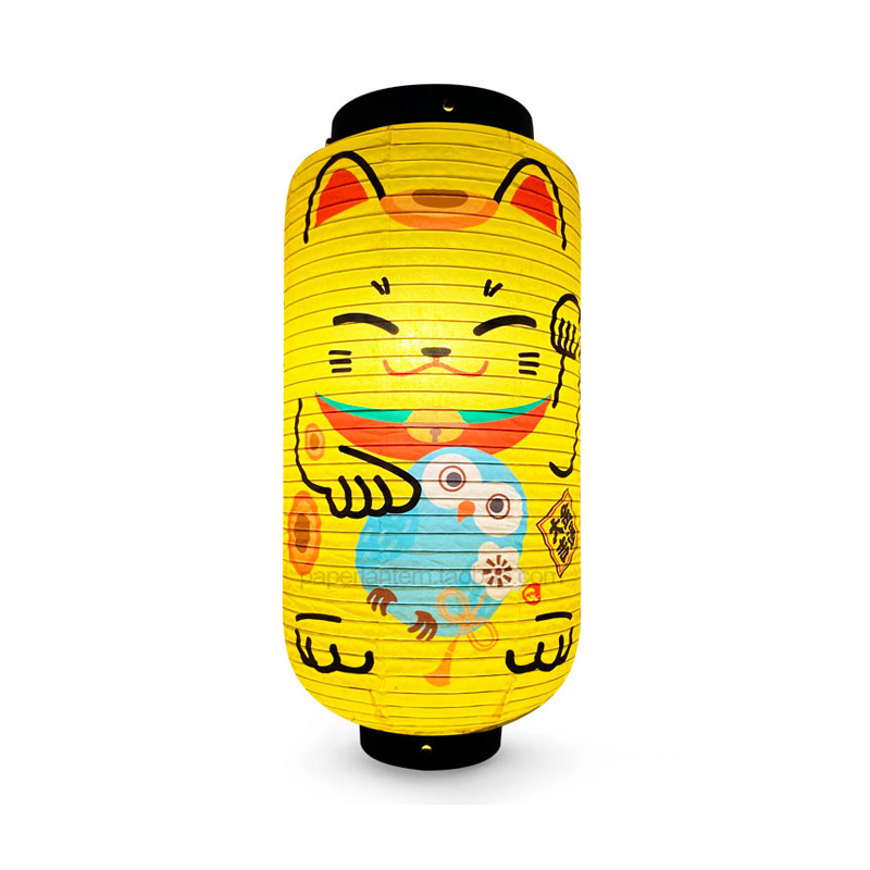 Lampu Lampion Kertas Kucing Ke - Japanese Lantern Paper ulasan dan harga