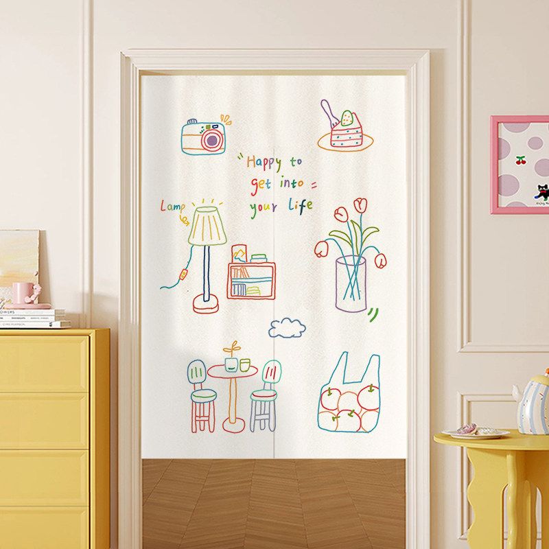 VIKAMA Tirai Pintu Noren Motif - Noren Curtain Doorway ulasan dan harga