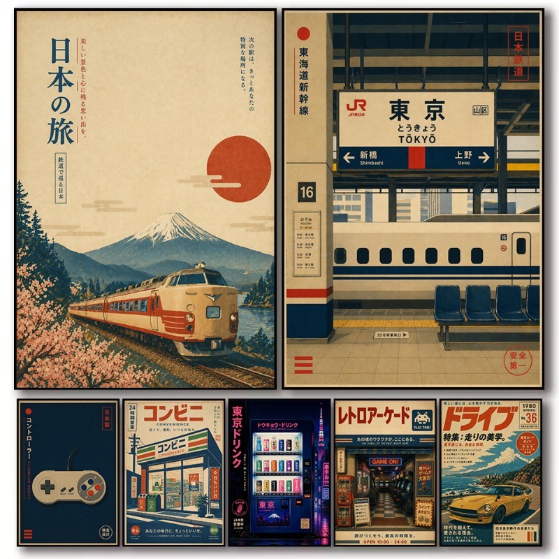 Poster Mobil Arcade Permainan  - Japanese Lifestyle And Traditions ulasan dan harga