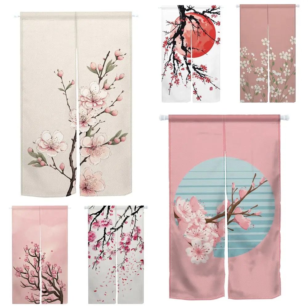 Tirai Pintu Bunga Sakura Gaya  - Noren Curtain Doorway ulasan dan harga